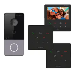 HIKVISION - INTERCOMUNICADOR IP DS-KIS606 FULL HD 3 ANEXOS LLAMADA APP