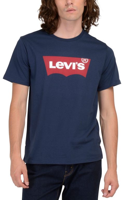 Polo Hombre Lisa Logo Azul