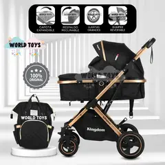 Baby - Coche Moisés Travel System «BARBARA» con Bolso Black
