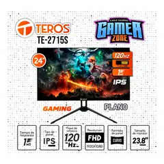 TEROS - Monitor 24" TE-2415S 23.8 IPS 120HZ 1MS HDMI VGA PARLANTE FHD