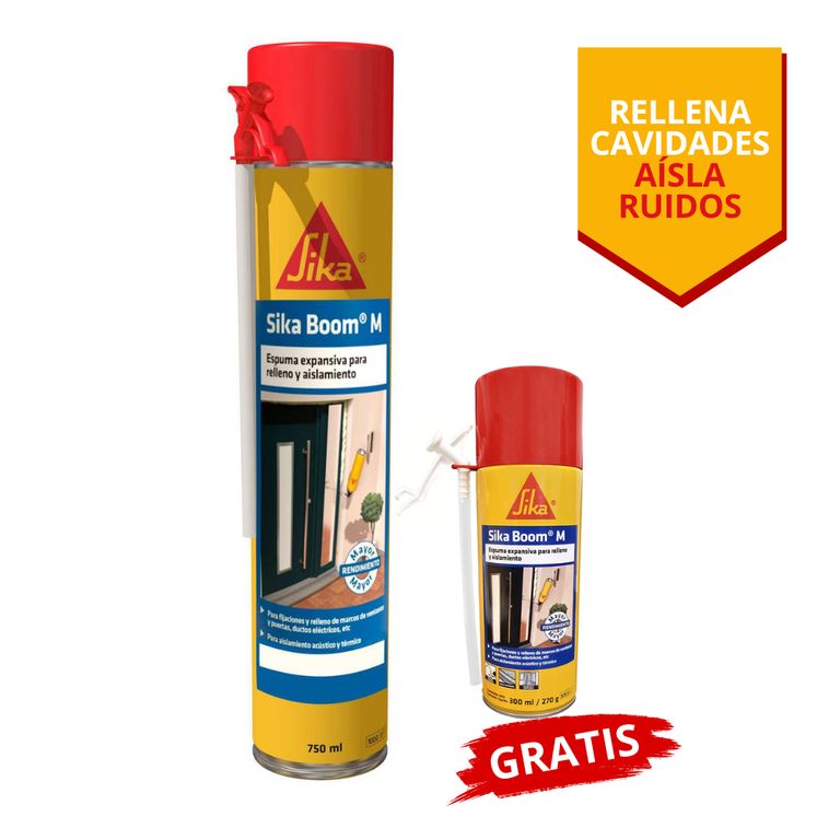 Espuma Expansiva de Poliuretano Boom M x 750ml + Boom M x300ml GRATIS