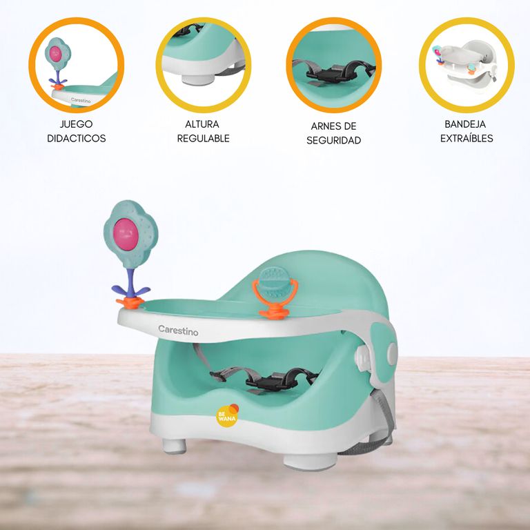 Silla de Comer Adaptable «BOOSTER» verde