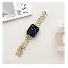 GENERICO - Correa Para Applewatch Y Watch Heart steel 38-40-41mm Dorado