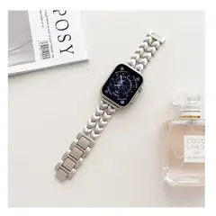 GENERICO - Correa Para Applewatch Y Watch Heart steel 42-44-45-49mm Starlight