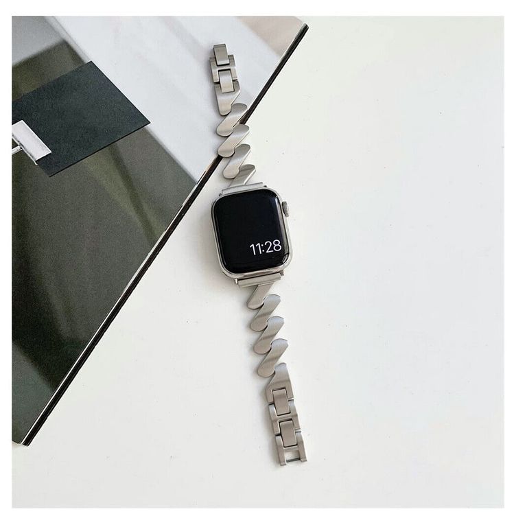 Correa Para Applewatch Y Watch GalaxyGlide 42-44-45-49mm Starlight