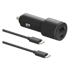 MOTOROLA - Cargador para Auto Turbo Power Duo USB 45W