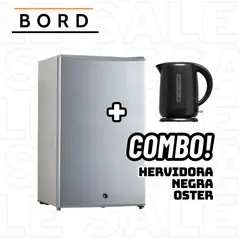 BORD - FRIGOBAR 93 L SILVER - MI120S-M + HERVIDOR OSTER NEGRO