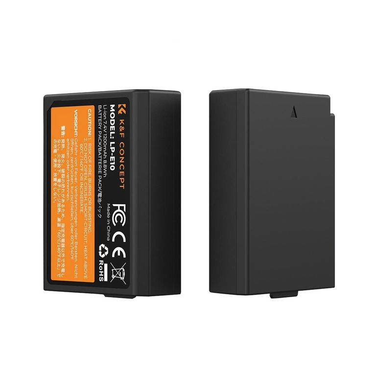 Kit de cargador + 2 baterías Canon LP-E10 KF28.0028