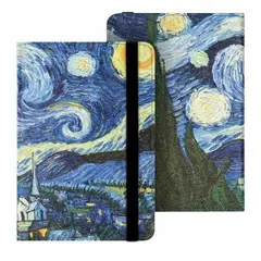 GENERICO - Funda case UNIVERSAL sujetador para ebook kindle Kobo 6 van gogh