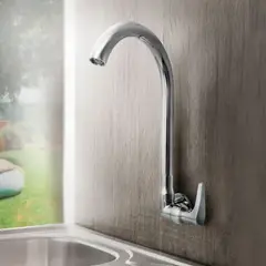 VAINSA - Grifería tipo Ganso para Cocina Modelo Portofino Cromado