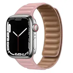 GENERICO - Correa Para Applewatch Y Watch Eslabon Magnética 38-40-41mm Rosa