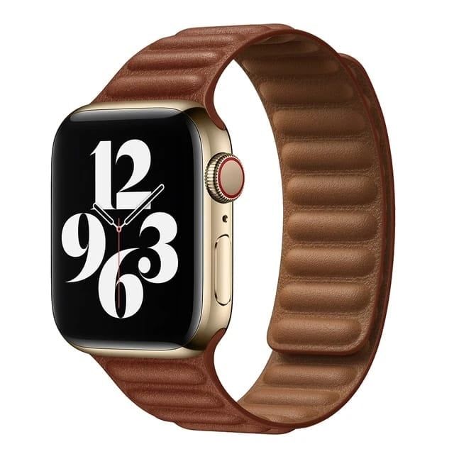 Correa Para Applewatch Y Watch Eslabon Magnética 42-44-45-49mm Marron