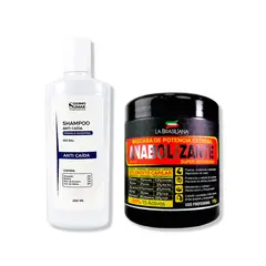 IMPORTADO MC - SHAMPOO ANTICAIDA SIN SAL 250ML + MÁSCARA ANABOLIZANTE CAPILAR 1KG