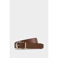 VELEZ - Vélez Cinturón Doble Faz Cuero Para Mujer Hebilla Reversible