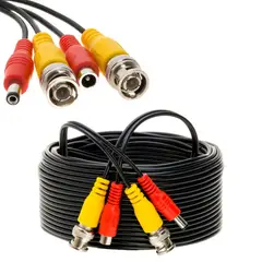GENERICO - Cable de vídeo BNC DC preparado 30 Metros CCTV cámara seguridad DVR