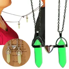 NO LOGO - Collar De Pareja Fosforecente Regalo Novio Enamorado