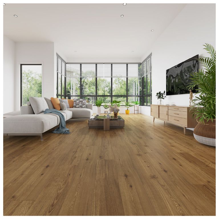 Piso SPC Roble Miel 5mm 0.3 IXPE 1.0 mm Caja 2.214 m2