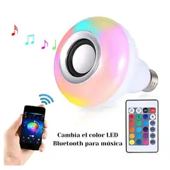 GENERICO - Foco LED Parlante Bluetooth