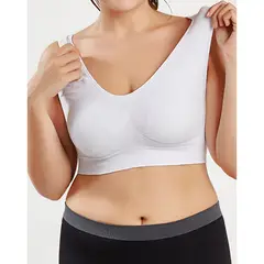 ZIMRAHYG - Brasier Deportivo Lenceria Sin Varillas Bralette Talla Grande