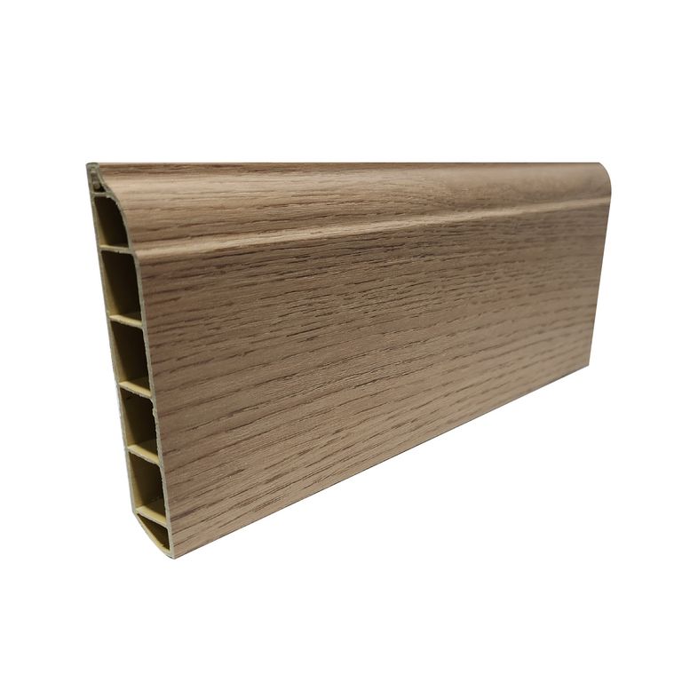 Zocalo PVC Roble Dubai 8cm Alto Listón 240cm