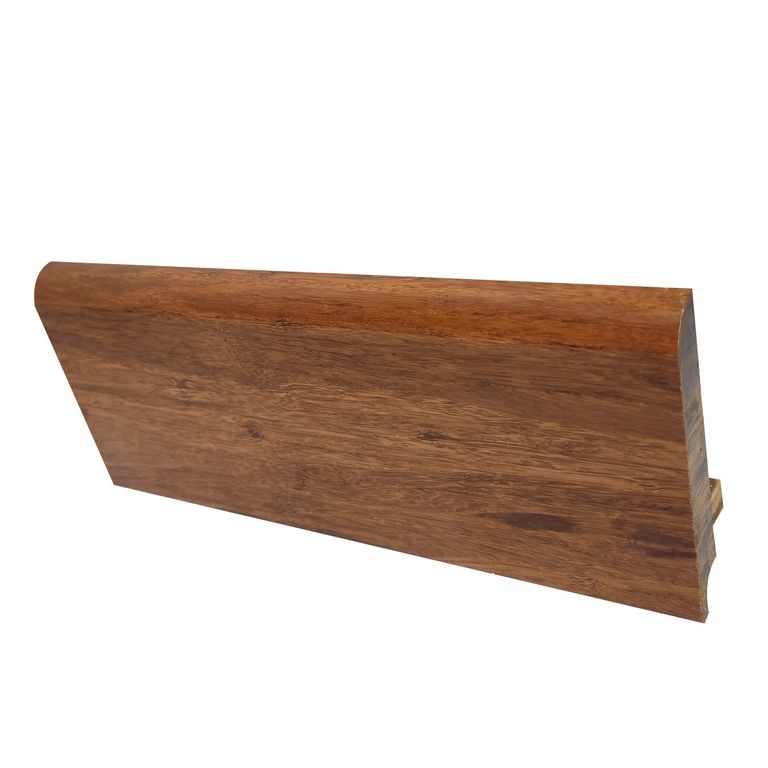 Zocalo Bambu Carbonizado 9.2 cm Alto Listón 185cm