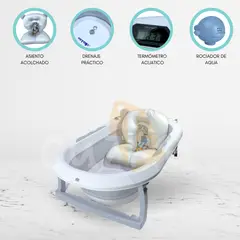 VOYAGE - Bañera Plegable con Termómetro «AQUATIC» Gray