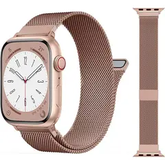 GENERICO - Correa Milanese para Apple Watch 45mm - Oro Rosa