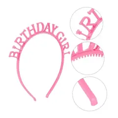 GENERICO - Vincha Feliz Cumpleaños Kawaii Naranja