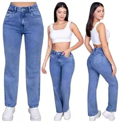 GENERICO - PANTALON BAGGY JEAN NEVADO