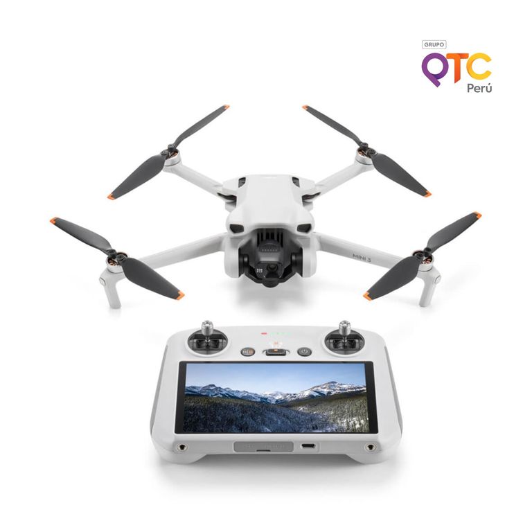 Drone Mini 3 (DJI RC) GL con Cámara 4K HDR, 3 Ejes y Control con Pantalla – Ultraligero