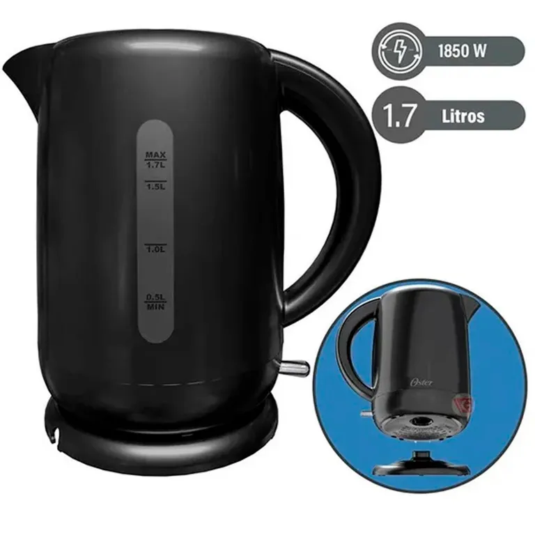 Hervidor eléctrico 1.7 litros BVSTKT3101 NEGRO