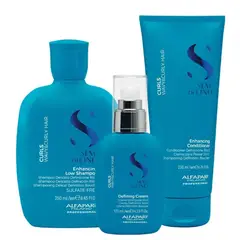 ALFAPARF MILANO - ALFAPARF SEMI DI LINO Curl Trio Shampoo , Acond ,Defining Cream 125 ml
