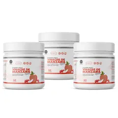 NIBRAY - Vinagre de Manzana con Inulina Vitamina B12 Pack 3x2