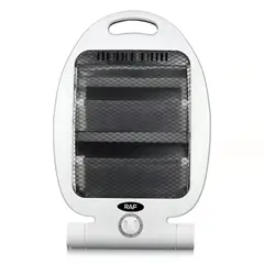 OEM - ESTUFA DE QUARZO 800W BLANCO 2 NIVELES CON PROTECION ANTICAIDAS RAF