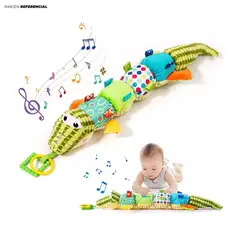 GENERICO - Cocodrilo de Peluche Suave para Bebé con Texturas