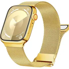 GENERICO - Correa Milanese para Apple Watch 45mm - Dorado