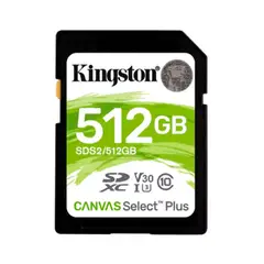 KINGSTON - MEMORIA CARD SD CANVAS SELECT PLUS 512 GB PN SDS2512GB