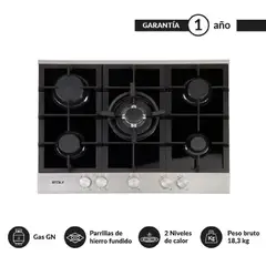 FDV - Encimera Deluxe Chef 75 cm Gas Natural