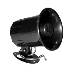 AUTOTECH - Sirena 3 Tonos 12vdc 30w Sut-624bk Negra