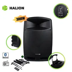 HALION - Parlante activo 15 PHA-15F - 2UHF - 3000w profesional