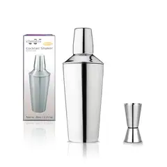 ICHIMATSU - Coctelera Basic de 750 ml + Dual Jigger + Obsequio