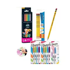 SHARPIE - Pack de Resaltadores Intensos + 3 Lapiz Mongol