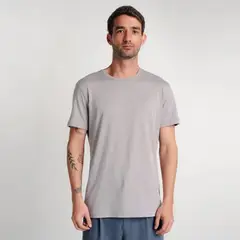 DROP THE LABEL - Polo Gris Oscuro para Hombre Cuello Redondo Manga Corta Algodón Pima