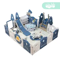 GENERICO - Corral de juegos de niño premium Planeta Azul