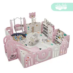 GENERICO - Corral de juegos de niño Osito plus Rosado