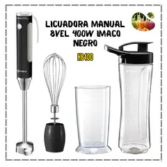 IMACO - Licuadora de Mano Dual Mix 400Watts HB400
