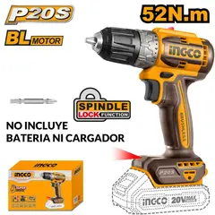 INGCO TOOLS - TALADRO ATORNILLADOR MOTOR BL 52NM SOLO CABEZAL-CDLI204531