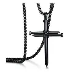 GENERICO - Crucijifo Collar Dije En Cruz Estilo Urbano