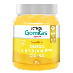 SOTTCOR - Omega Para Adultos Gomitas 100Gr Naranja