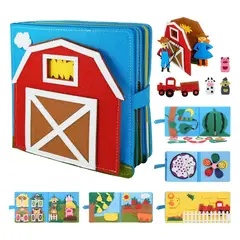 GENERICO - Juego Libro Sensorial De Texturas Montessori de La Granja